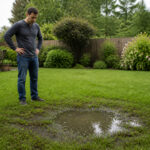 Probleme de plomberie dans le jardin