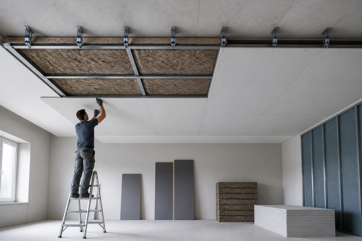 Isolation phonique plafond : les techniques efficaces